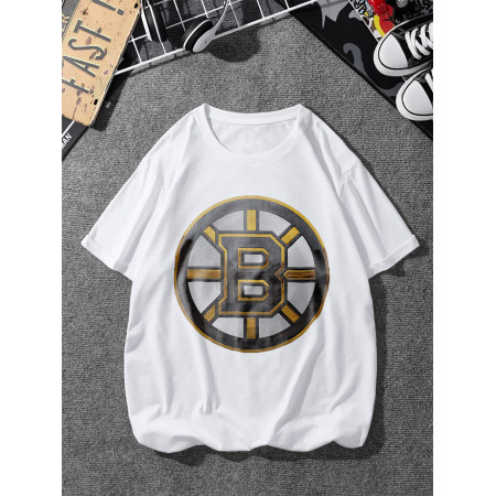 Футболка Boston Bruins logo хлопковая